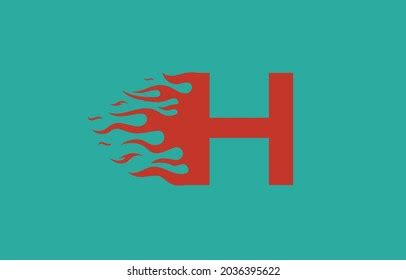 H Speed Fire Flames Logo Letter Stock Vector (Royalty Free) 2036395622 | Shutterstock