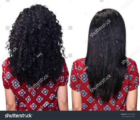 Hair Before After Straightening Stock Photo 503790394 | Shutterstock