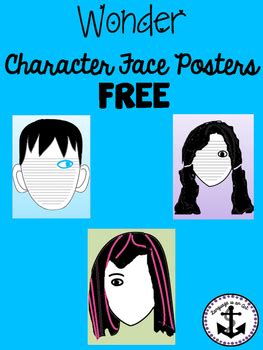 Wonder Character Face Posters by Language is an Art | TpT