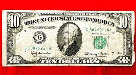 Ten, Dollar Bill, 7 And 7, Bank Notes, Series, Uncommon, Kentucky, Bills, Ebay