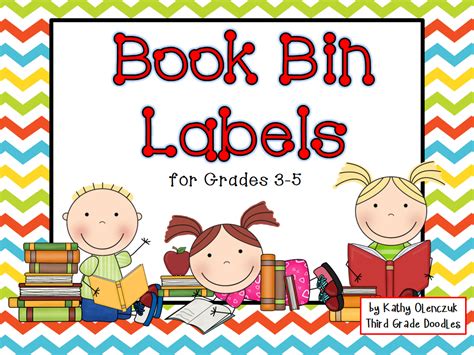 Classroom Library Labels for Grades 3-5 Chevron | Book bin labels, Classroom library labels ...