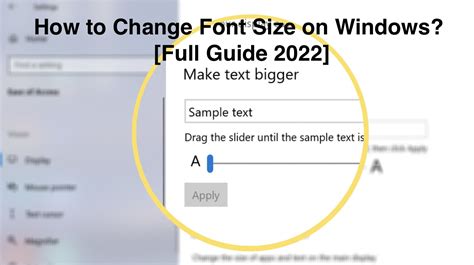 How To Change Font Size In Windows 10 Pro - Templates Sample Printables