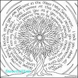 Printable Coloring Page With Spiritual Communion Prayer All Ages  sketch template