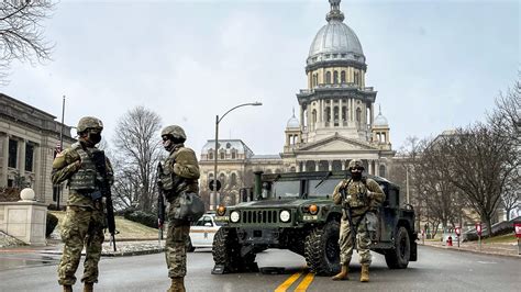 Illinois National Guard deployed to the Illinois State Capitol