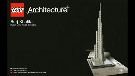 LEGO Architecture Burj Khalifa Dubai 21008 Instructions DIY - YouTube