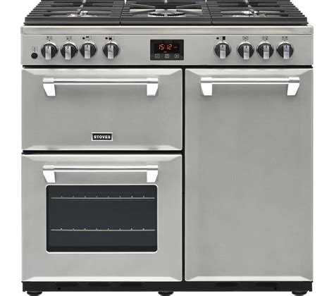 STOVES Ellingwood 90DFT MET SV 90 cm Dual Fuel Range Cooker - Metallic ...