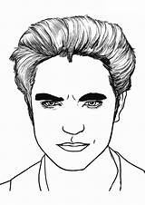 Twilight Edward Cullen coloring page  Free Printable pages On sketch template