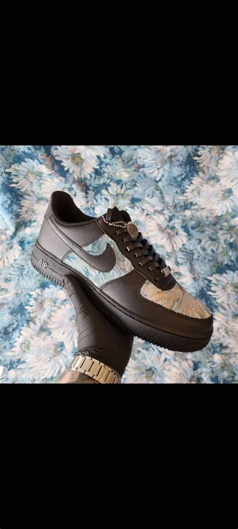 Custom Nike Air Force 1 Custom AF1 Sneakers Black Air - Etsy