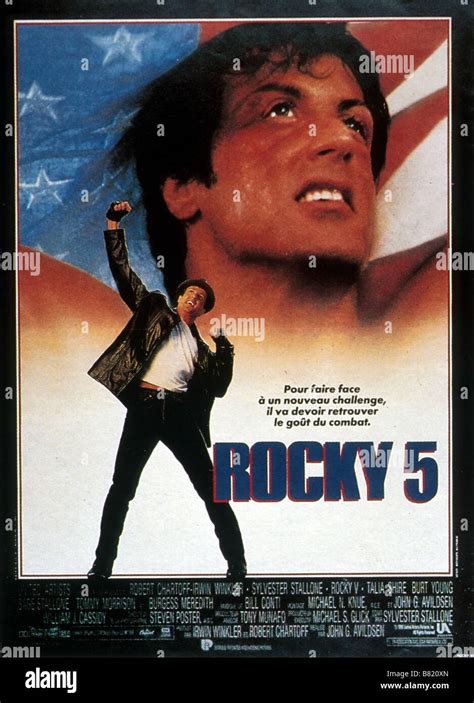 Rocky 5 Year: 1990 USA Sylvester Stallone Director: Sylvester Stallone Movie poster (Fr Stock ...