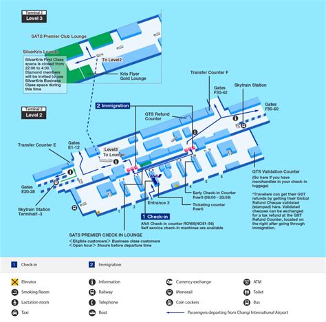 Singapore International Airport Map