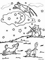 Hey Diddle Coloring Page sketch template