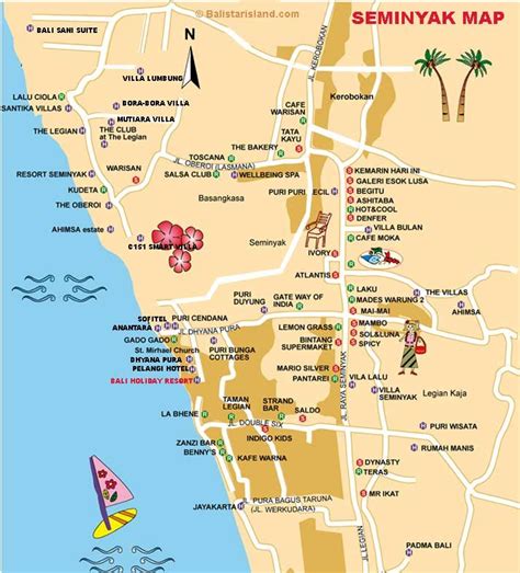 Bali map, Bali, Bali legian