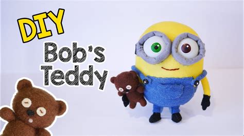 DIY Minion Bob's Teddy Bear Tim - Needle Felting Tutorial - YouTube