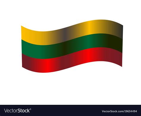 Lithuanian flag Royalty Free Vector Image - VectorStock