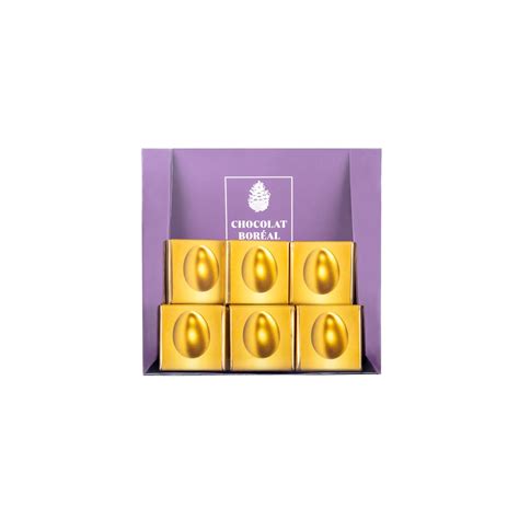 Milk chocolate squares - Golden eggs - Chocolat Boréal