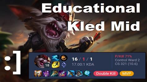 Educational Kled mid lane gameplay :] - YouTube