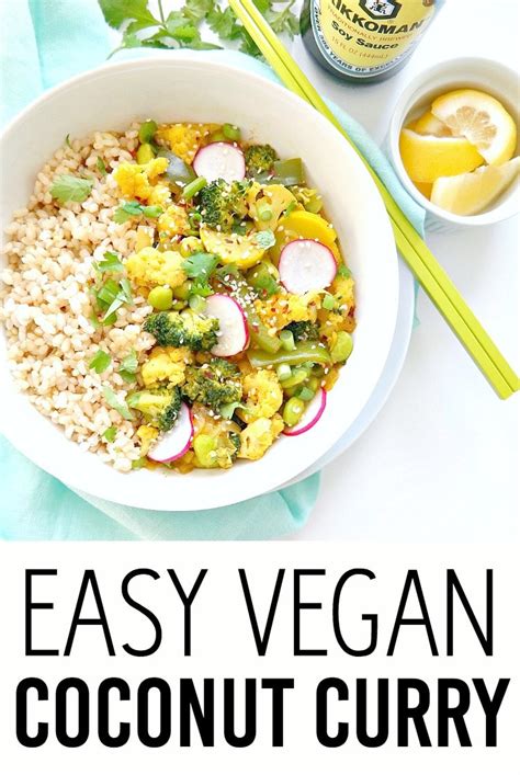 Easy Vegan Coconut Curry - The Glowing Fridge