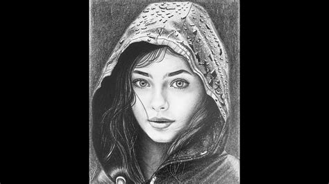 how to draw a girl in the rain | pencil drawing tutorial | quick sektch ...