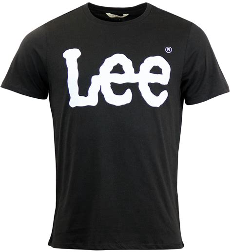 LEE JEANS Retro 70s Indie Classic Logo Crew Neck T-Shirt in Black