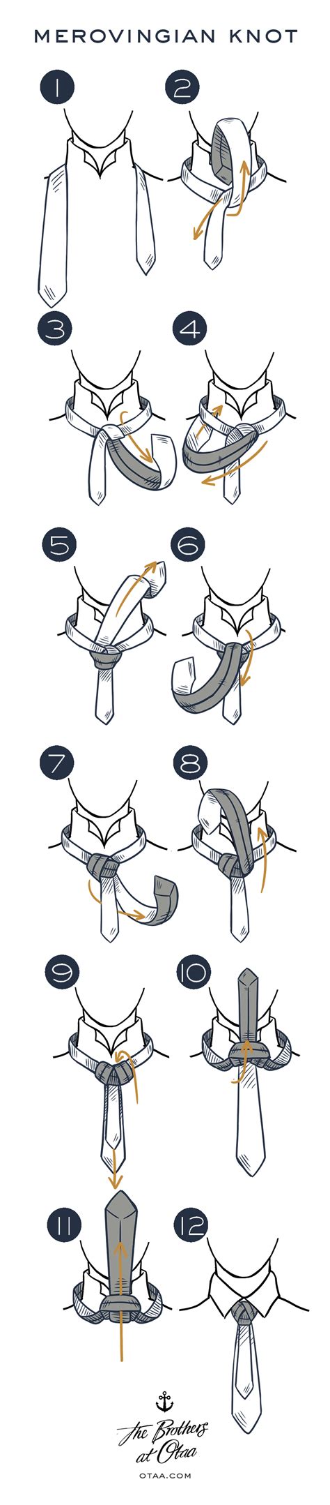 How to tie a merovingian knot | Tie knots tutorial, Tie knots, Cool tie knots