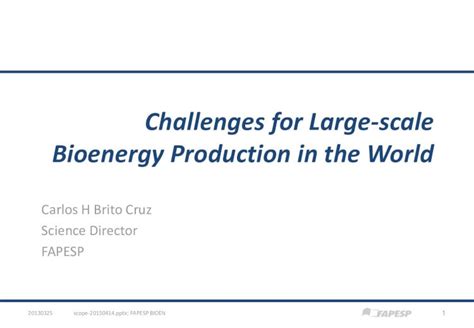 (PDF) Challenges for Large-scale Bioenergy Production in the World ...Challenges for Large-scale ...