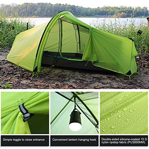 Ultralight Backpacking Tents One Person Man Hiking Single Camping Tent - OutdoorFull.com