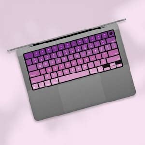 Changing Purple Keyboard Stickers Laptop Keyboard Cover Vinyl MacBook ...