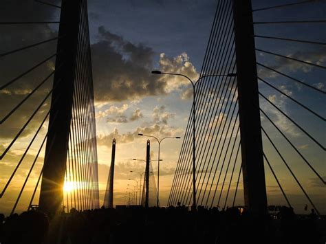 Penang Bridge Sunset View by Nadim - Penang Bridge