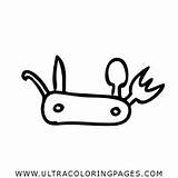 Army Knife Coloring Pages For Kids  Free To sketch template