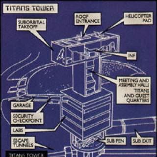 Teen Titans Tower Map