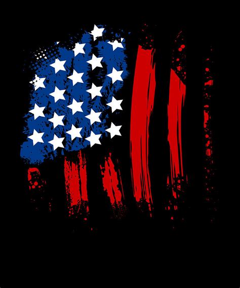 Graffiti Style American Flag Shirt A 1 Digital Art by Orange Pieces - Pixels