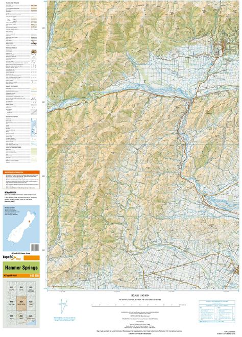 Topo50 map: BU24 - Hanmer Springs | Toitū Te Whenua - Land Information New Zealand