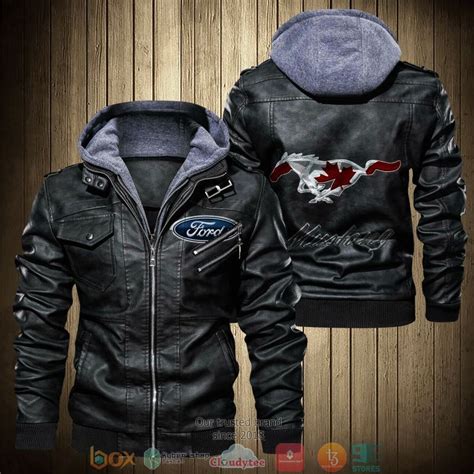 BEST Ford Mustang Horse Logo Leather Jacket - Express your unique style ...