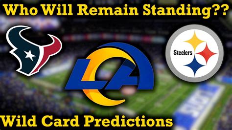 WHO can CLING TO SURVIVAL??? | NFL Wild Card Weekend Predictions - YouTube