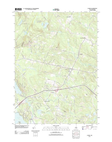 Candia, NH (2012, 24000-Scale) Map by United States Geological Survey ...