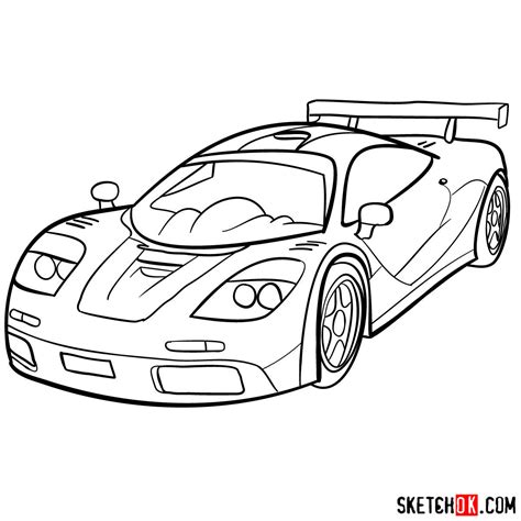 How to Draw the Legendary McLaren F1: A Step-by-Step Tutorial