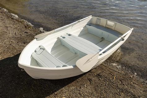 Small Plastic Row Boat | Classic White | Backwater Boats