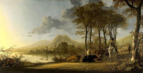 CUYP, Aelbert - River Landscape Painting by European Paintings - Fine Art America