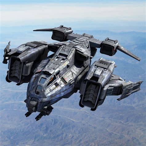 3d model sci fi dropship