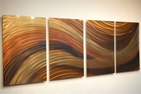 Abstract Metal Wall Art- Shallows Bronze -Contemporary Modern Decor · Inspiring Art Gallery ...