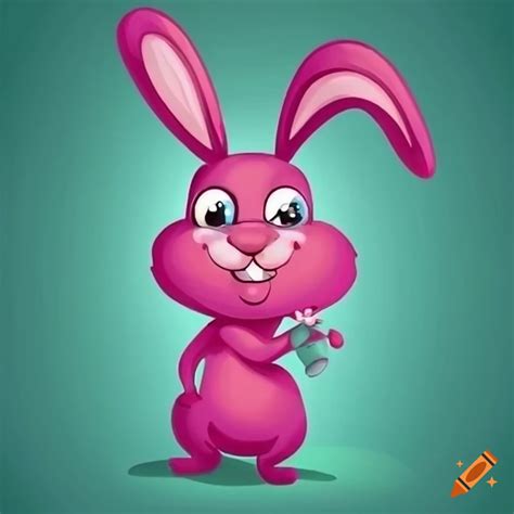 Silly cartoon bunny