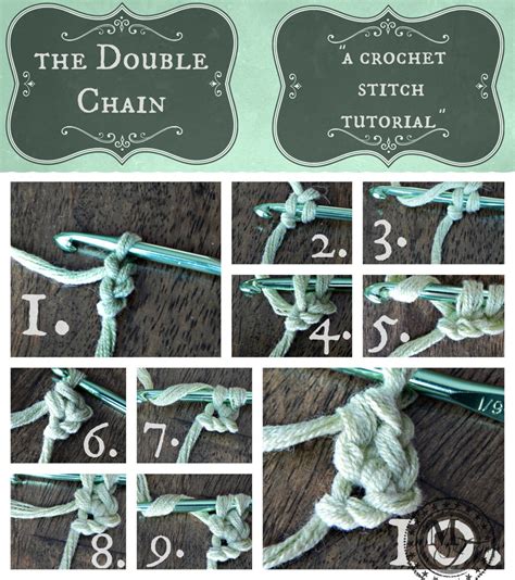 Double Chain Tutorial | Crochet chain, Crochet stitches tutorial, Crochet