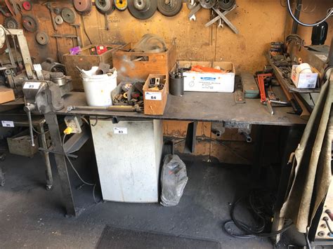 METAL WORK BENCH WITH #6 HEAVY DUTY BENCH VISE - Able Auctions