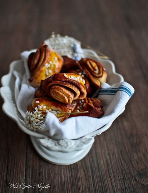 Korvapuusti, Finnish Cinnamon Cardamom Buns @ Not Quite Nigella