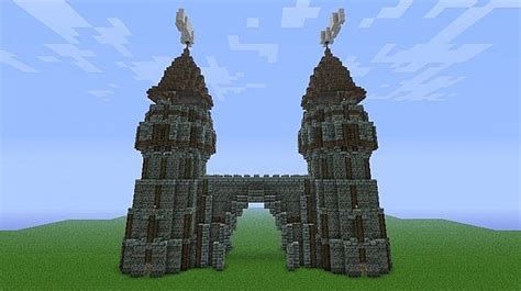 Grand Medieval Gatehouse Minecraft Project