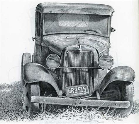 Gallery For > Simple Truck Drawings In Pencil | Pencil art drawings, Pencil drawings, Painting ...