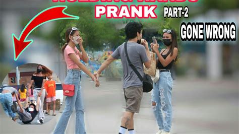 HOLDING HANDS ON STRANGERS PRANK PART 2 | 150 LANG PLEASE |PUBLIC PRANK ...