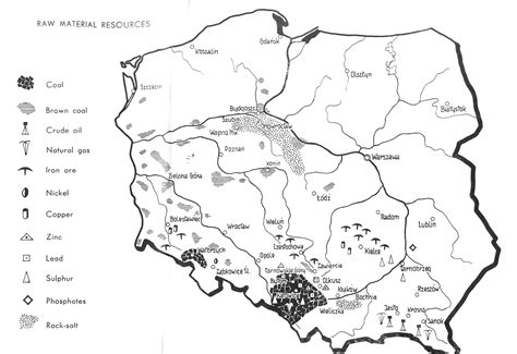 Poland Natural Resource Map, 1959 · Mapping Cultural Space Across Eurasia