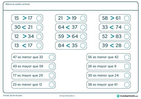 Ficha De Signos De Mayor Que O Menor Que Para Primaria Mundo Primaria | Hot Sex Picture