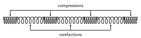 What is the difference between a compression and a rarefaction in a sound wave? Illustrate your ...